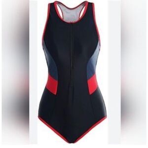 NWT Womens Relibeauty One Piece Racerback Tummy Control  Swimsuit - Sz 6
